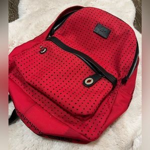 COACH never used red & black backpack